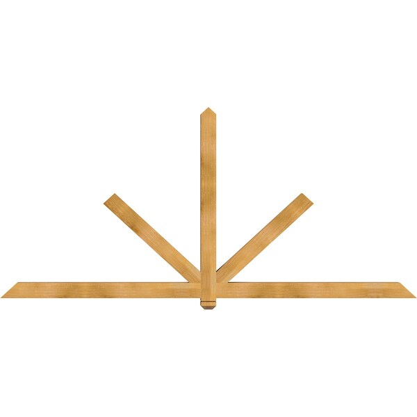 Ekena Millwork Kennewick Rough Sawn Timber Gable Bracket, Western Red Cedar, 108"W x 49"H x 4"D x 4"F, 11/12 Pitch GBW108X49X0404KEN00RWR - main